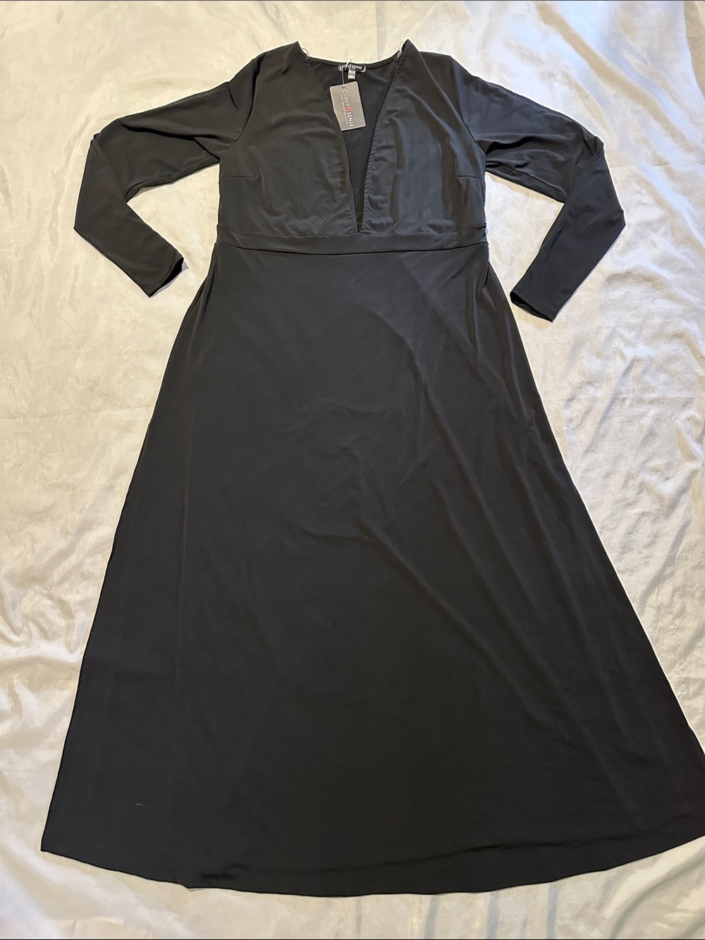 NWT Curvy Sense Plunge Side Slits Maxi Dress 2X